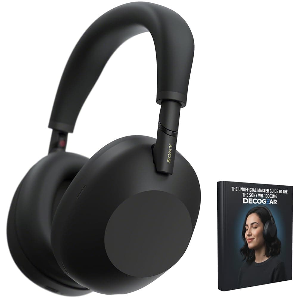Sony WH-1000XM6 Auriculares inalámbricos con cancelación de ruido superior, 30 horas, Negro E10SNWH1000XM6B