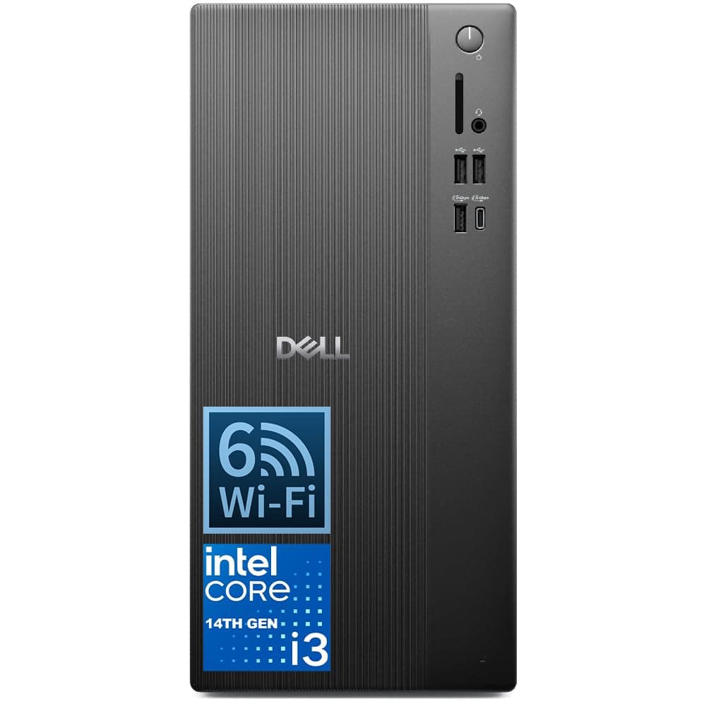 Computadora de Escritorio Dell Vostro Torre para Hogar, Oficina o Estudiantes, Procesador Intel 14.ª Generación de 4 Núcleos, 32GB RAM DDR5, 1TB SSD PCIe, Wi-Fi 6, Bluetooth, DisplayPort, HDMI, Type-C, Windows 11 Pro Vostro ECT
