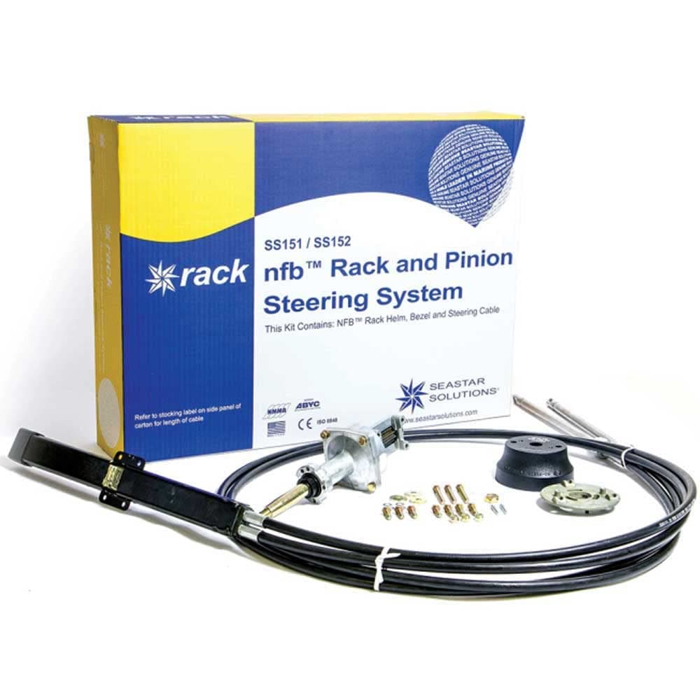 Dometic SeaStar NFB (No Feedback) Pro Rack Steering Kit con cables dobles, SS15216, 16 ft.