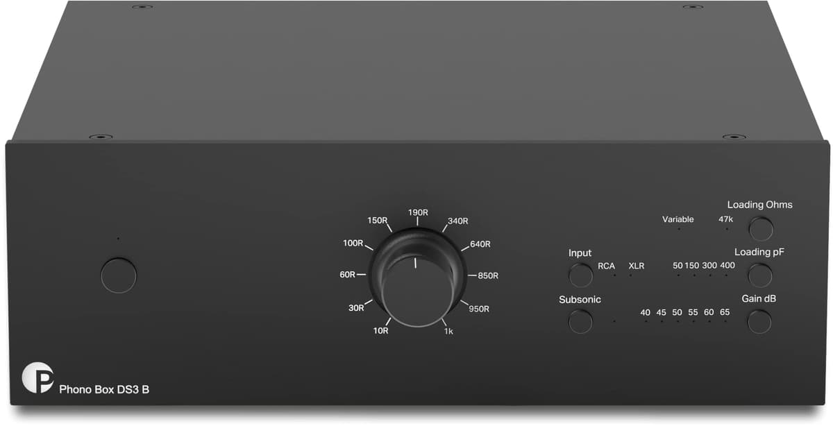 Pro-Ject Phono Box DS3 B Balanceado MM/MC Preamp Fonográfico (Negro) 9120097829351
