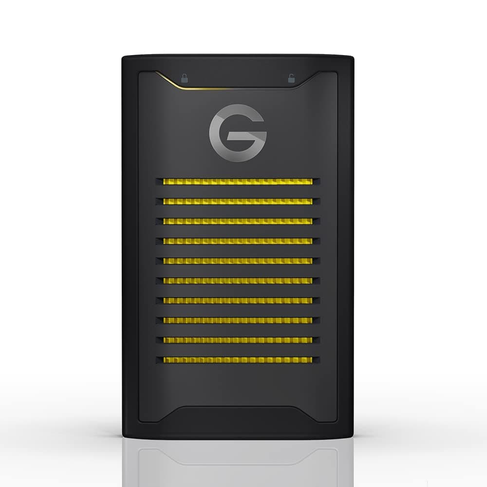 SanDisk Professional 2TB G-DRIVE ArmorLock SSD - Unidad de Estado Sólido NVMe Encriptada, 1000 MB/s, USB-C, Alta Seguridad, Ultra Resistente - SDPS41A-002T-GBANB