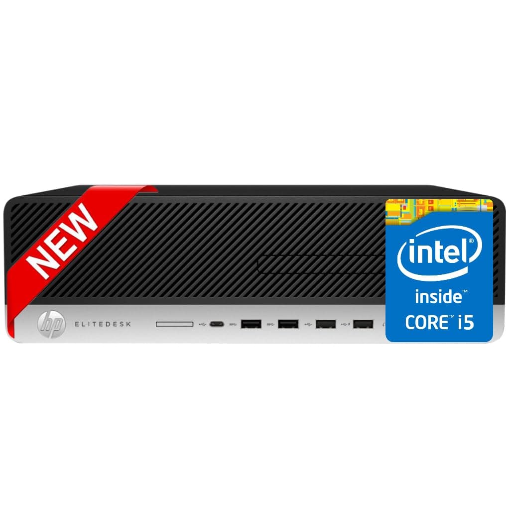 HP New EliteDesk 800 G5 SFF Computadora de Escritorio • Intel Core i5 • 32GB DDR4 RAM • 1TB SSD • WiFi • Teclado y Mouse • Windows 11 • DisplayPort