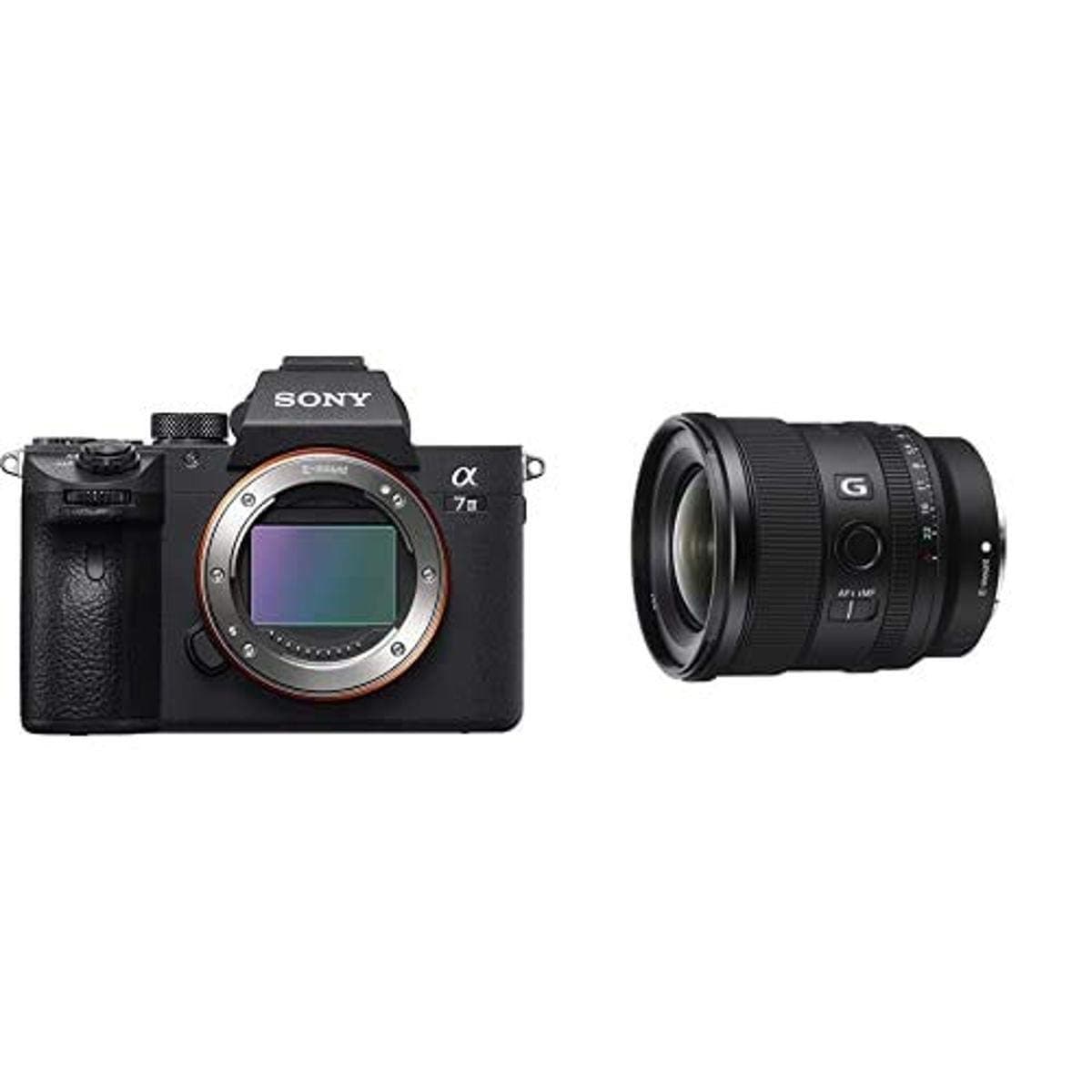 Cámara Sony a7 III ILCE-7M3 con lente 20mm F1.8 (Negra)