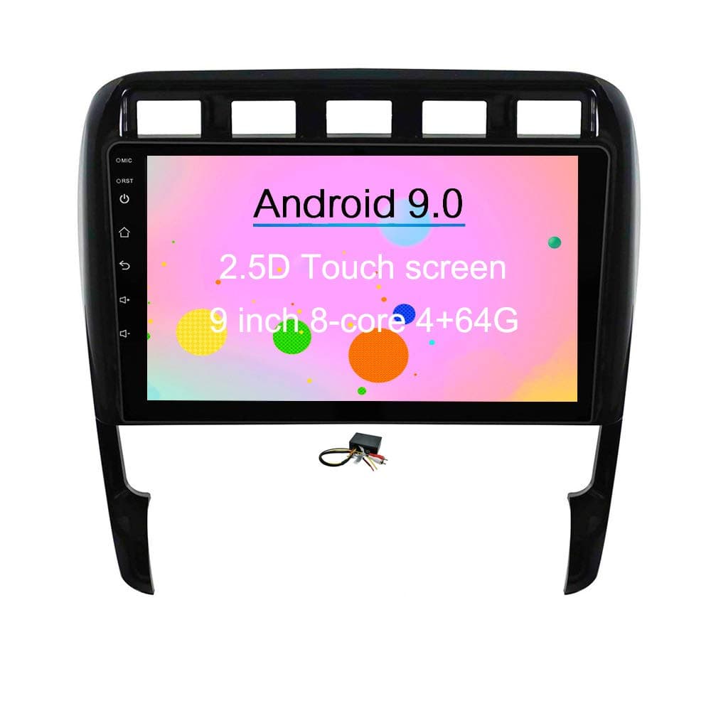 XISEDO CS-JP01 Android 10.0 9" Autoradio 8-Core 4GB/64GB para Porsche Cayenne 2003-2010 con Decoder Fibra Óptica 1L37-1-01