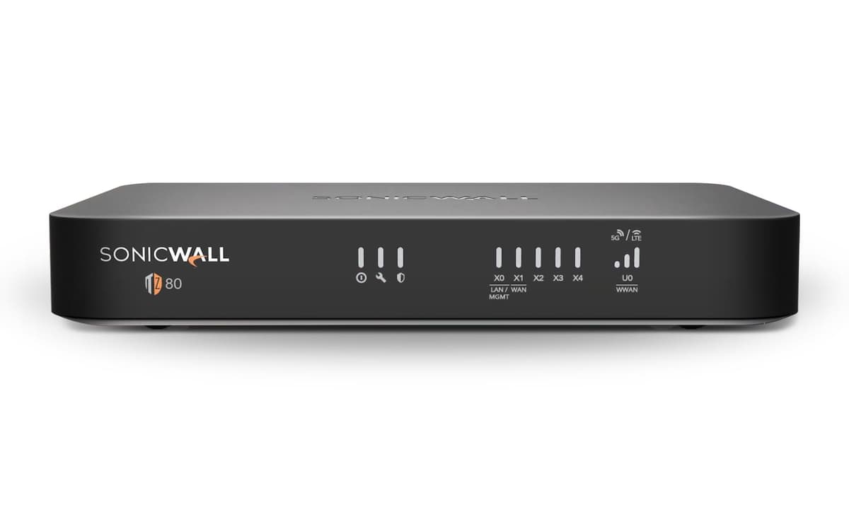 SonicWall TZ80 con Managed Edition 3 Años | Next-Gen Firewall 03-SSC-3061