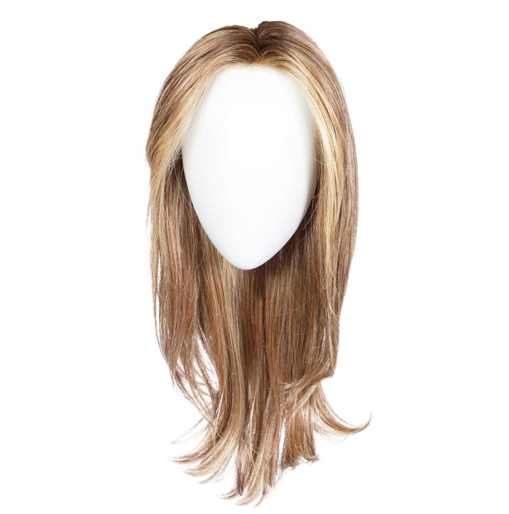 Hair u wear Raquel Welch Dress Rehearsal Peluca larga en capas desfiladas con base anudada a mano, talla Petite-Average, RL19/23SS Shaded Biscuit