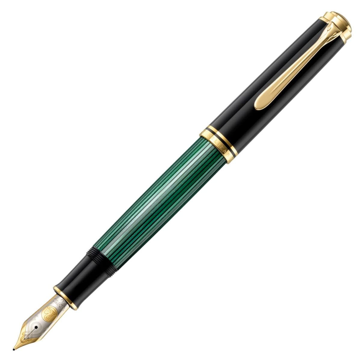 Pelikan Souverän M1000 pluma fuente verde con punta mediana 987594