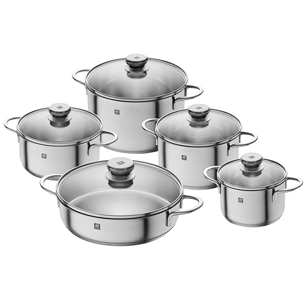 Zwilling Set de cocina 5 piezas acero inoxidable Tencere ve Tava Takımları