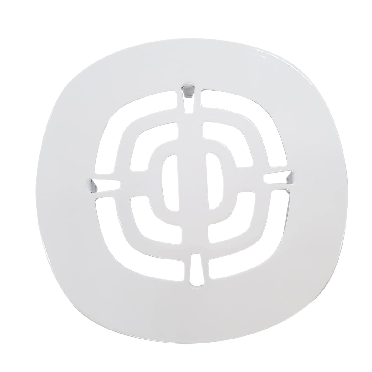 Westbrass D316-100-50 Rejilla estranguladora snap-in 4-1/2" OD - blanco (100 unidades)