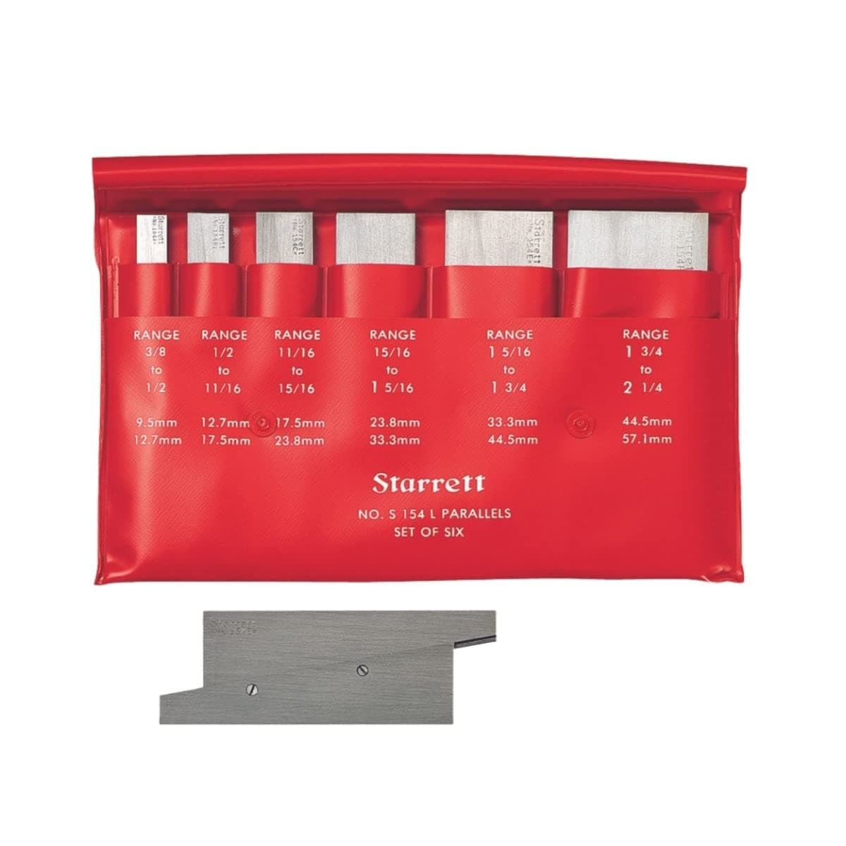 Starrett Parallels ajustables S154LZ para layout e inspección