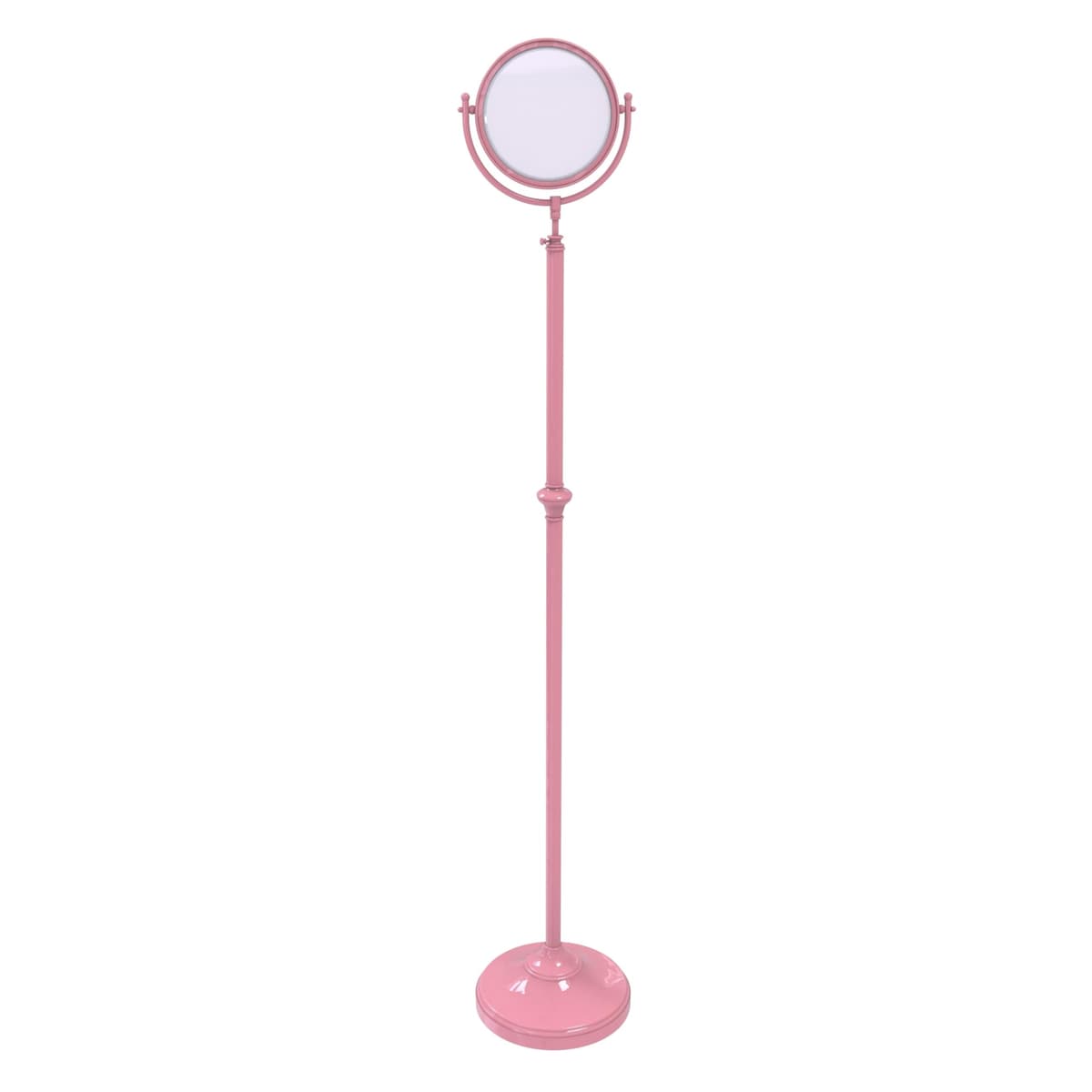 Espejo de pie ajustable Allied Brass DMF-2/2X-PNK 8" con aumento 2X, Pink