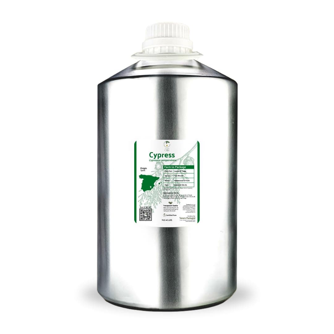 Nature Packaged Cypress Essential Oil - Aceite de Ciprés 100% puro (22lbs) - Direct from Essential Oils SL, España
