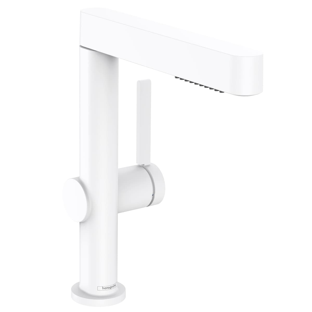 hansgrohe Finoris Monocomando de Lavabo 10 pulg. con Duchador Extraíble en Blanco Mate, 76063701