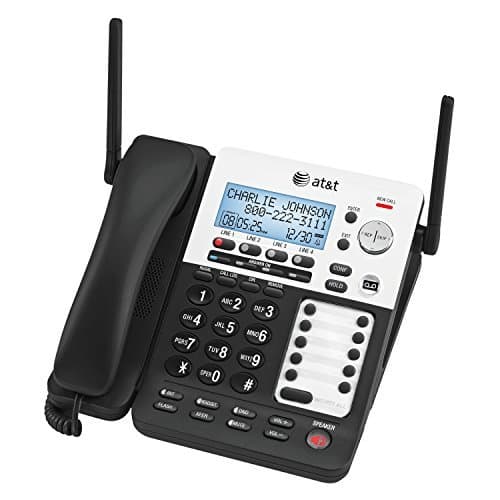 AT&T SB67138 Sistema telefónico 4 líneas cordado/inalámbrico con 5 extensiones SB67108 ASYNSB67138PK2