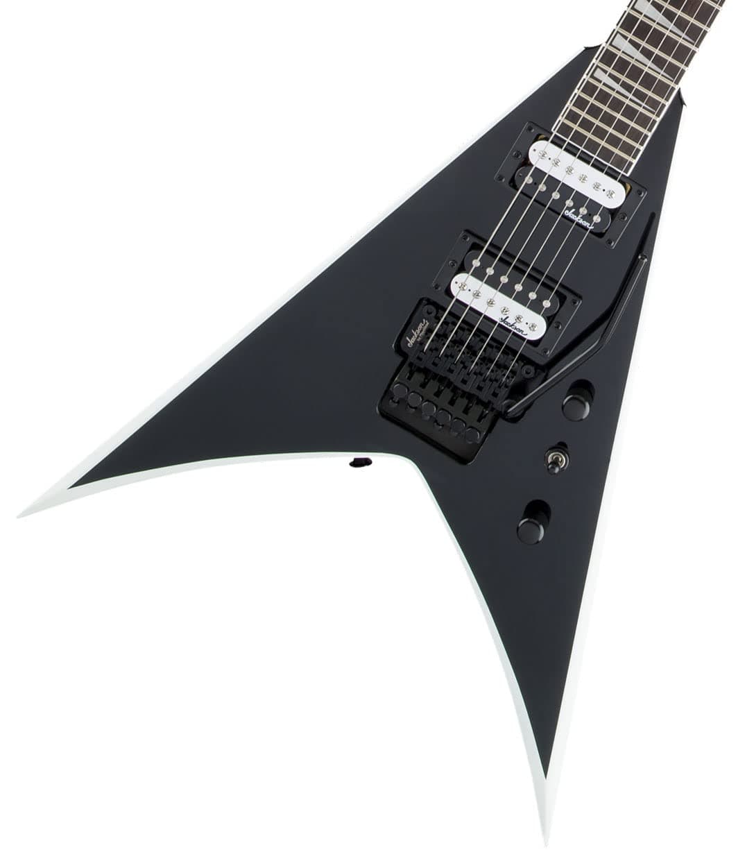 Jackson Serie JS King V JS32 - Negro con Biselado Blanco 2910124572