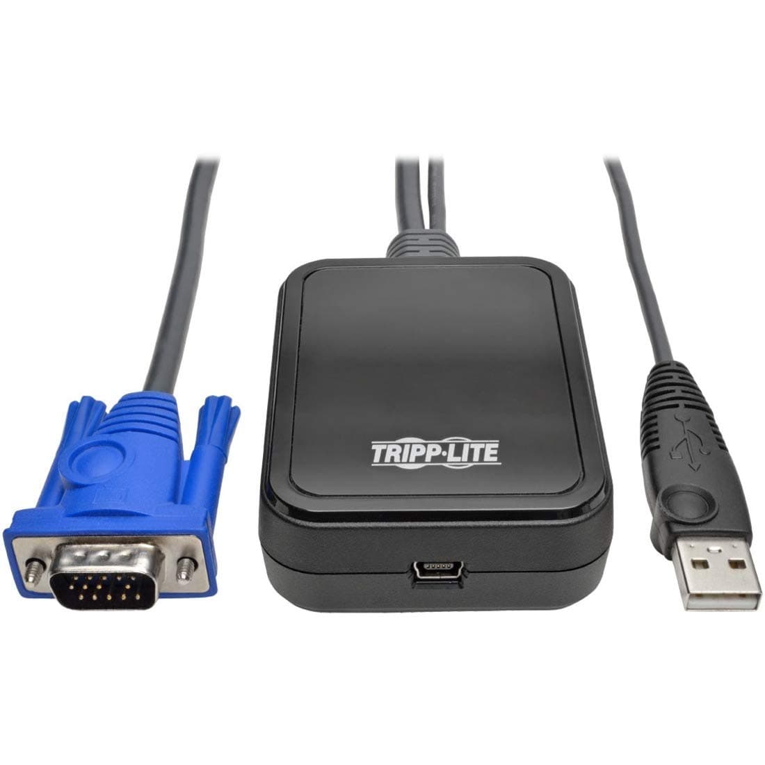 Tripp Lite Adaptador portátil Crash Cart KVM a USB 2.0 para Laptop 1080p con transferencia de archivos y captura de video (B032-VU1)