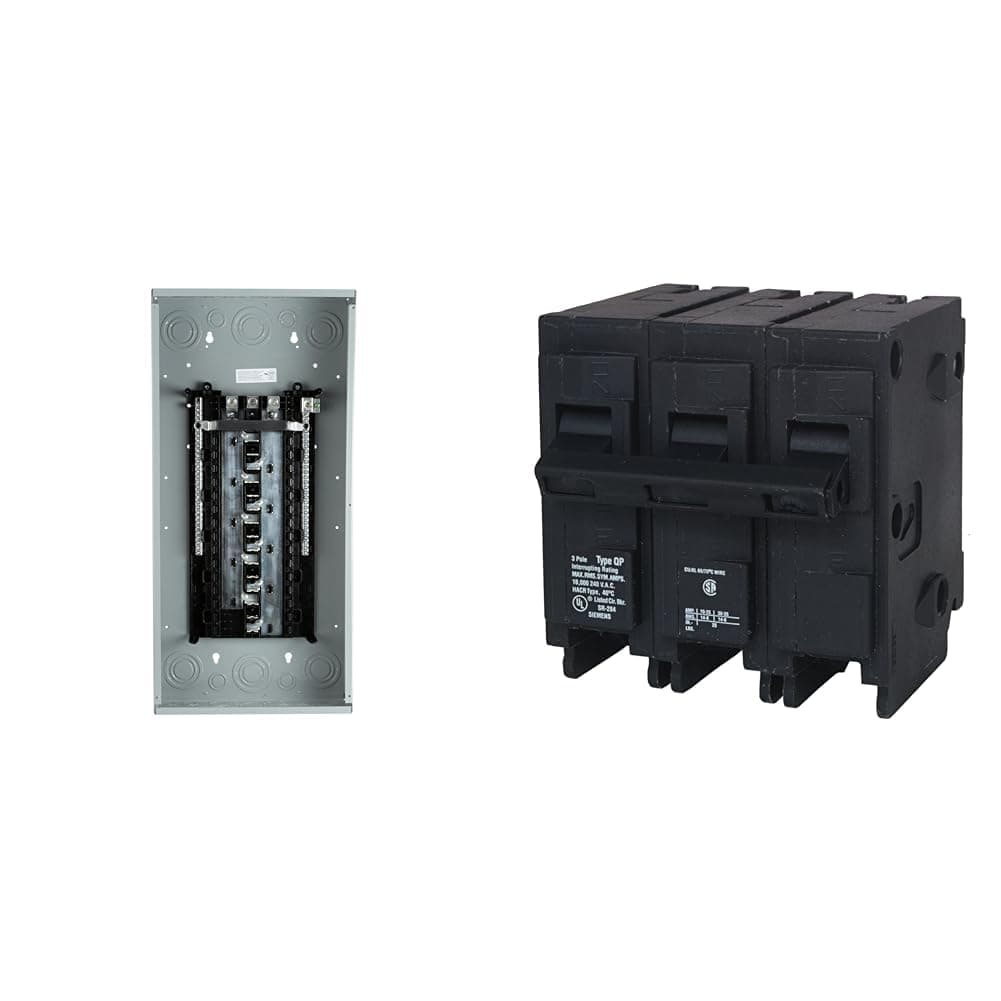 Siemens S3054L3200 200A Main Lug Load Center 30-Spaces 54-Circuits + 100A 3-Pole Tipo QP
