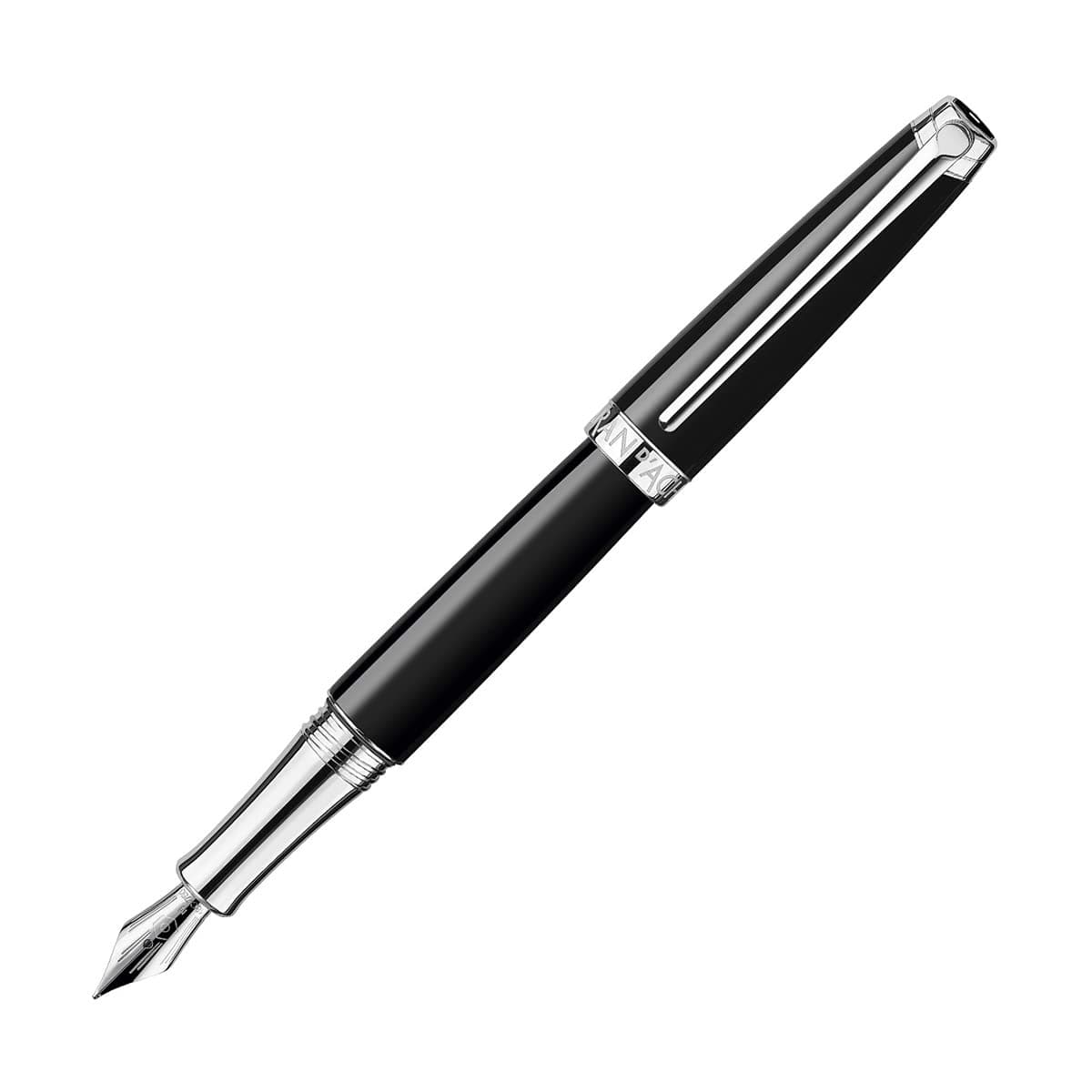 Pluma Fuente Mediana Chapada en Plata Caran d'Ache Leman - Ébano Negro, CD4799.782