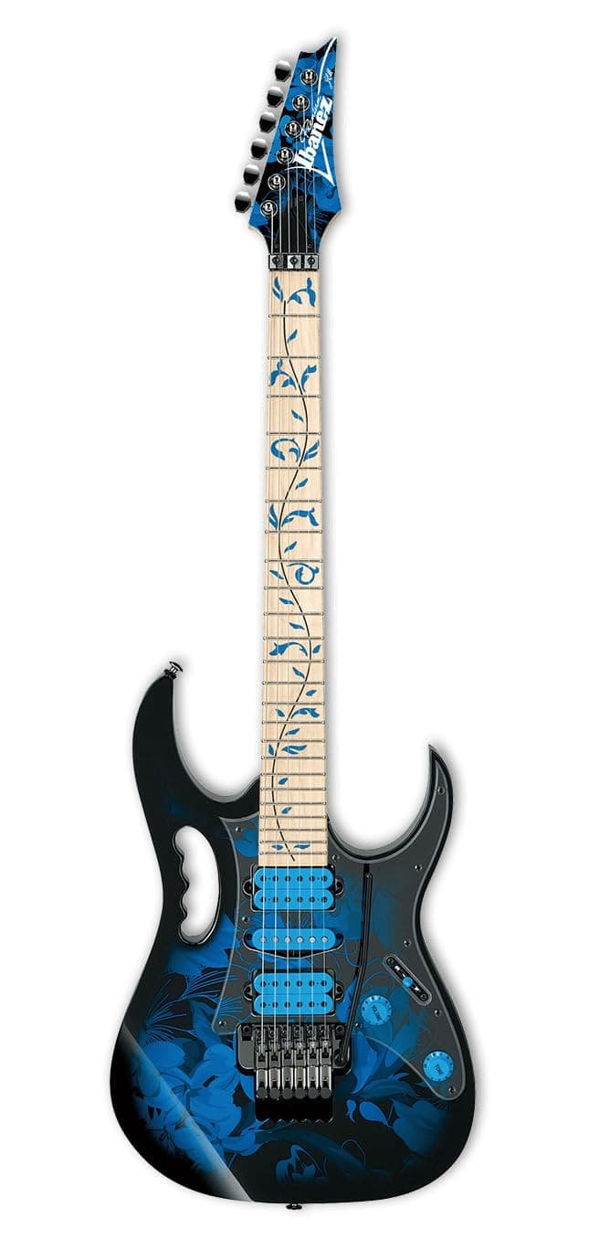 Ibanez JEM77 Firma de Steve Vai - Patrón Floral Azul JEM77PBFP