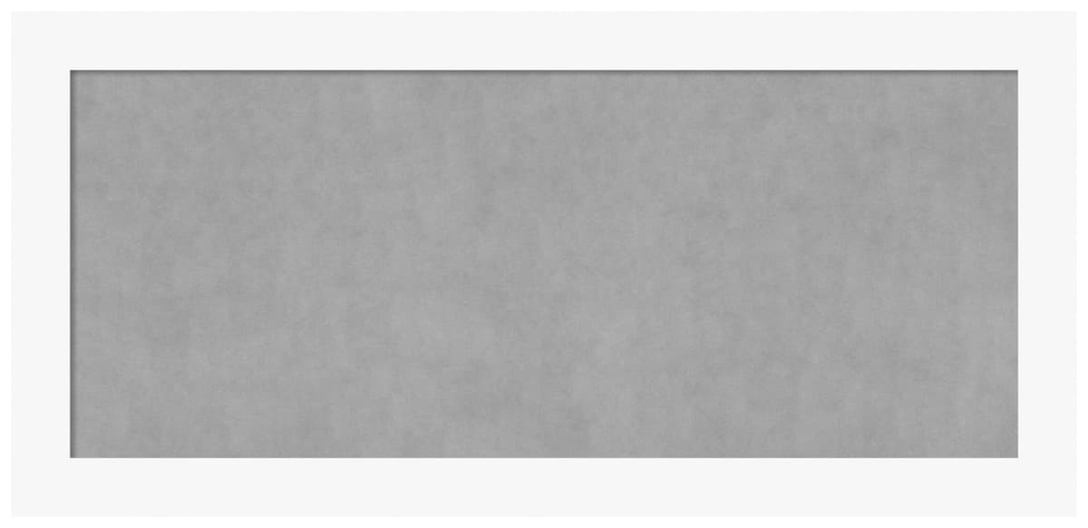 Amanti Art Magnetic Board enmarcada blanca 25 x 53 pulgadas 28588291122