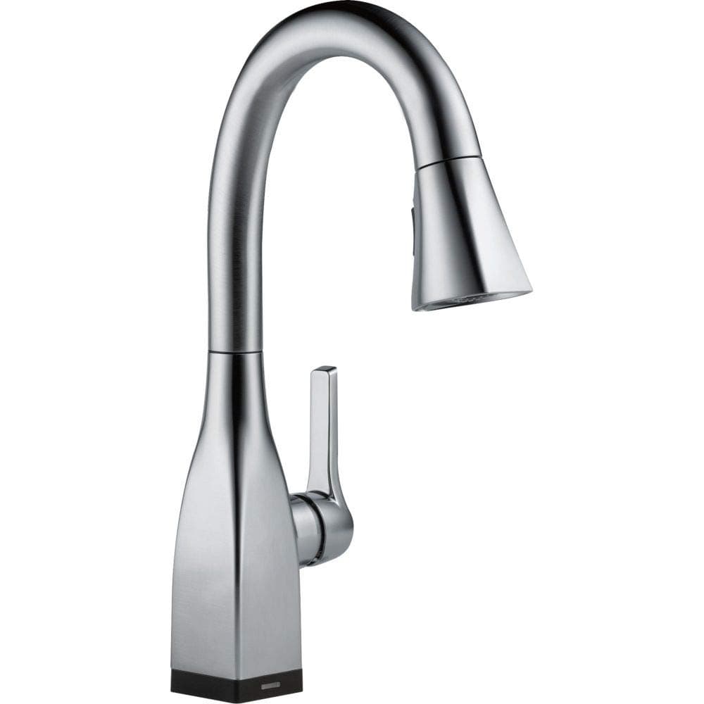 Delta Faucet Mateo Touch Bar - Grifo para barra con rociador extraíble, Níquel Cepillado 9983T-AR-DST