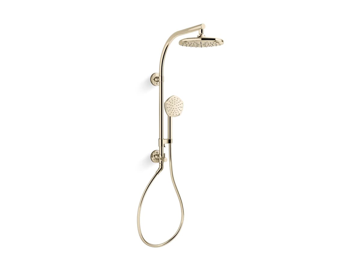 KOHLER OCCASION HydroRail-R Set K-27118-G-AF, columna de ducha 1.75 GPM, Vibrant French Gold