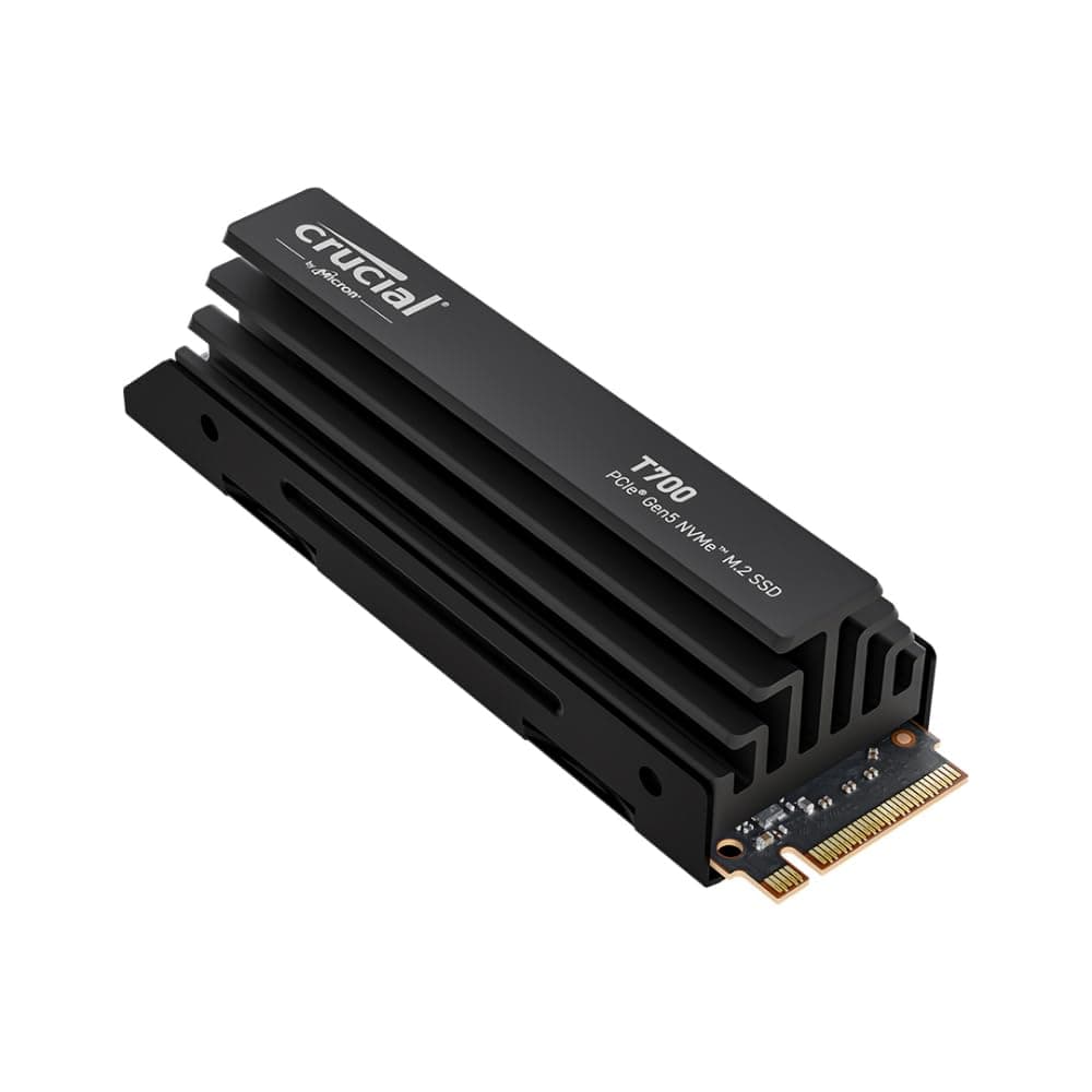 Crucial T700 PCIe Gen5 NVMe 4TB SSD con Heatsink - CT4000T700SSD5