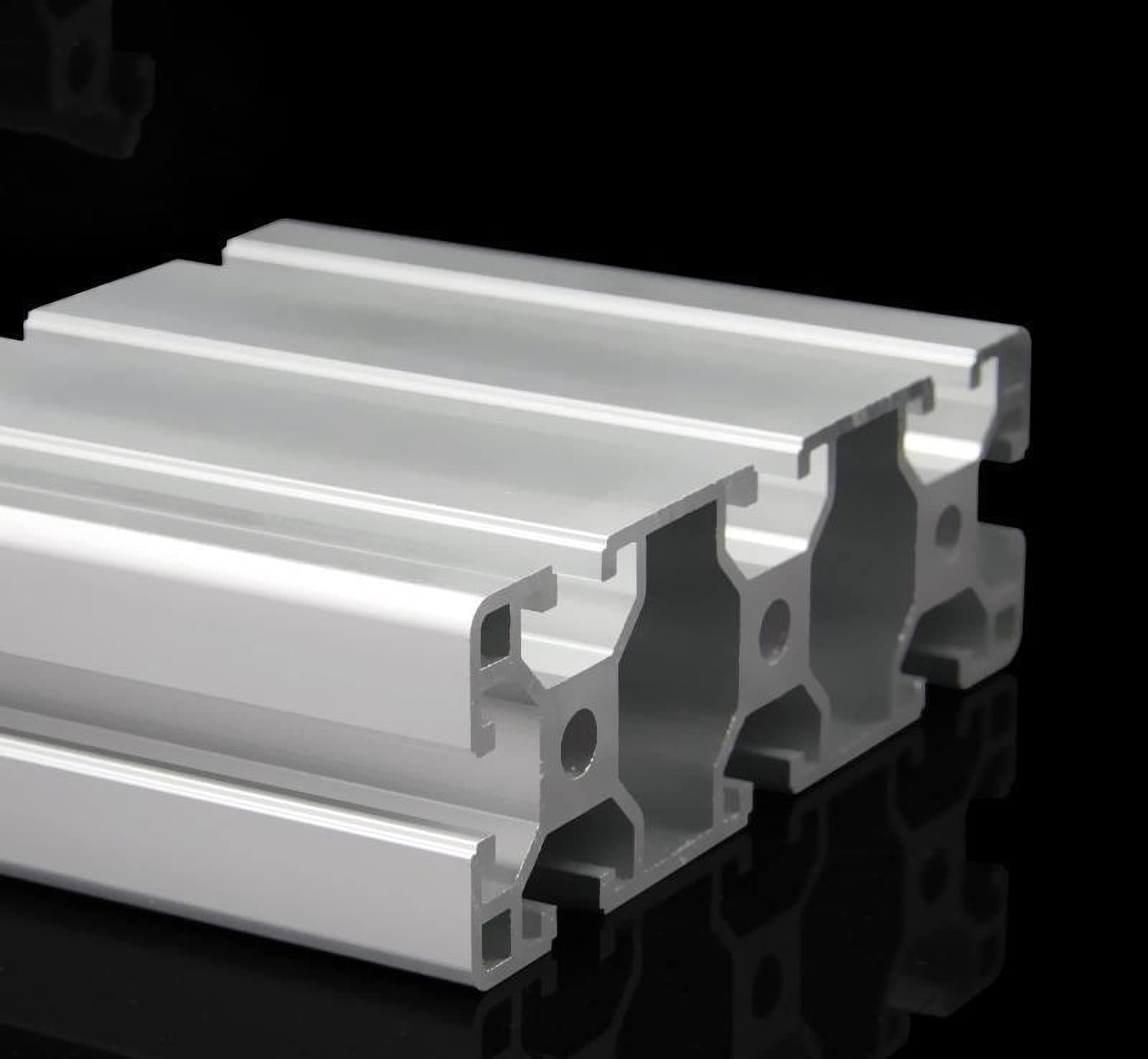 TEN-HIGH Perfil de Aluminio 40120 2500mm (98.43in) - 4 piezas, 2mm TH-4-LXC-HL40120W2-T2-2500-YB-US