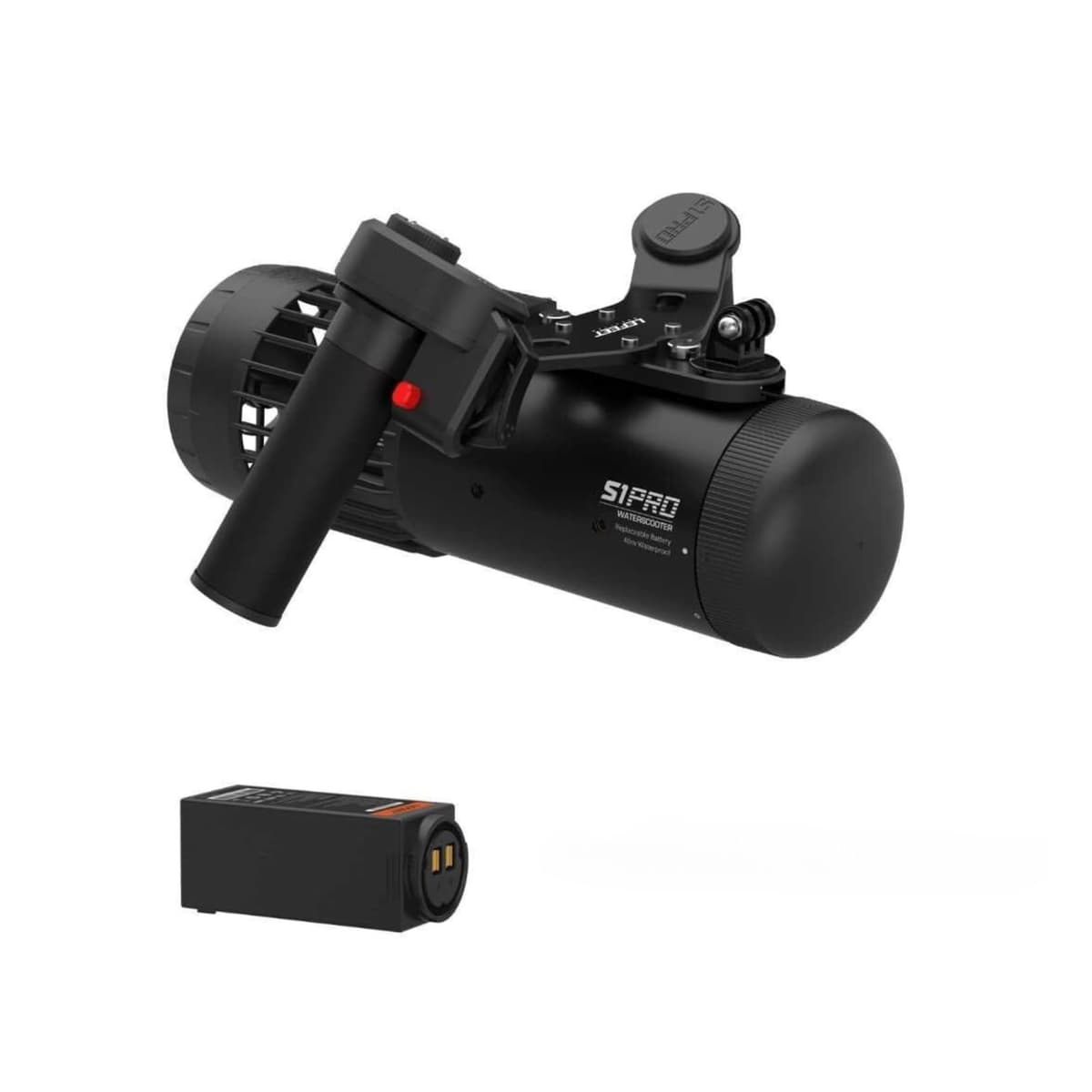 EAGLEROAM LEFEET s1 pro Scooter Subacuático | Scooter modular de alto rendimiento con montura para cámara de acción, velocidad máxima: 6.48 km/h, adecuado para buceo, esnórquel, piscina y apnea (S1 Pro+Extra Battery)