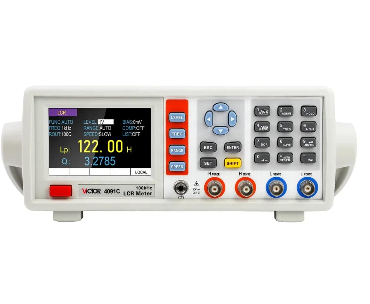 RuoShui 4090 Digital LCR Meter 4091C - Medidor LCR de escritorio 10-100kHz