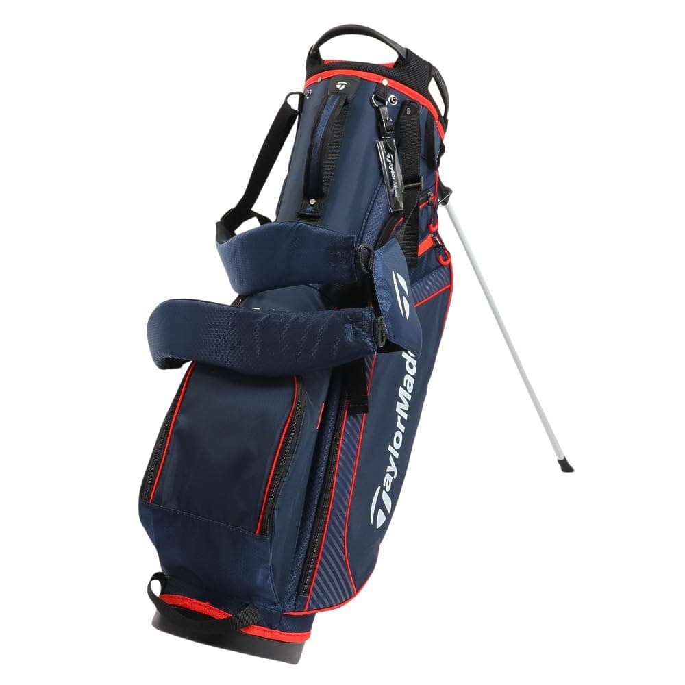 TaylorMade Carry Light 4-Way Stand Bag 21SS, Navy/Rojo TB462