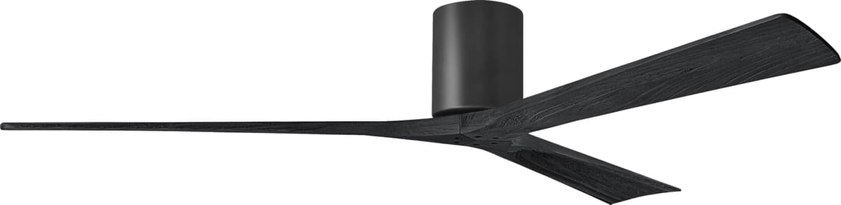 Matthews IR3H-BK-BK-72 Irene Ventilador de techo empotrado 72" - Matte Black