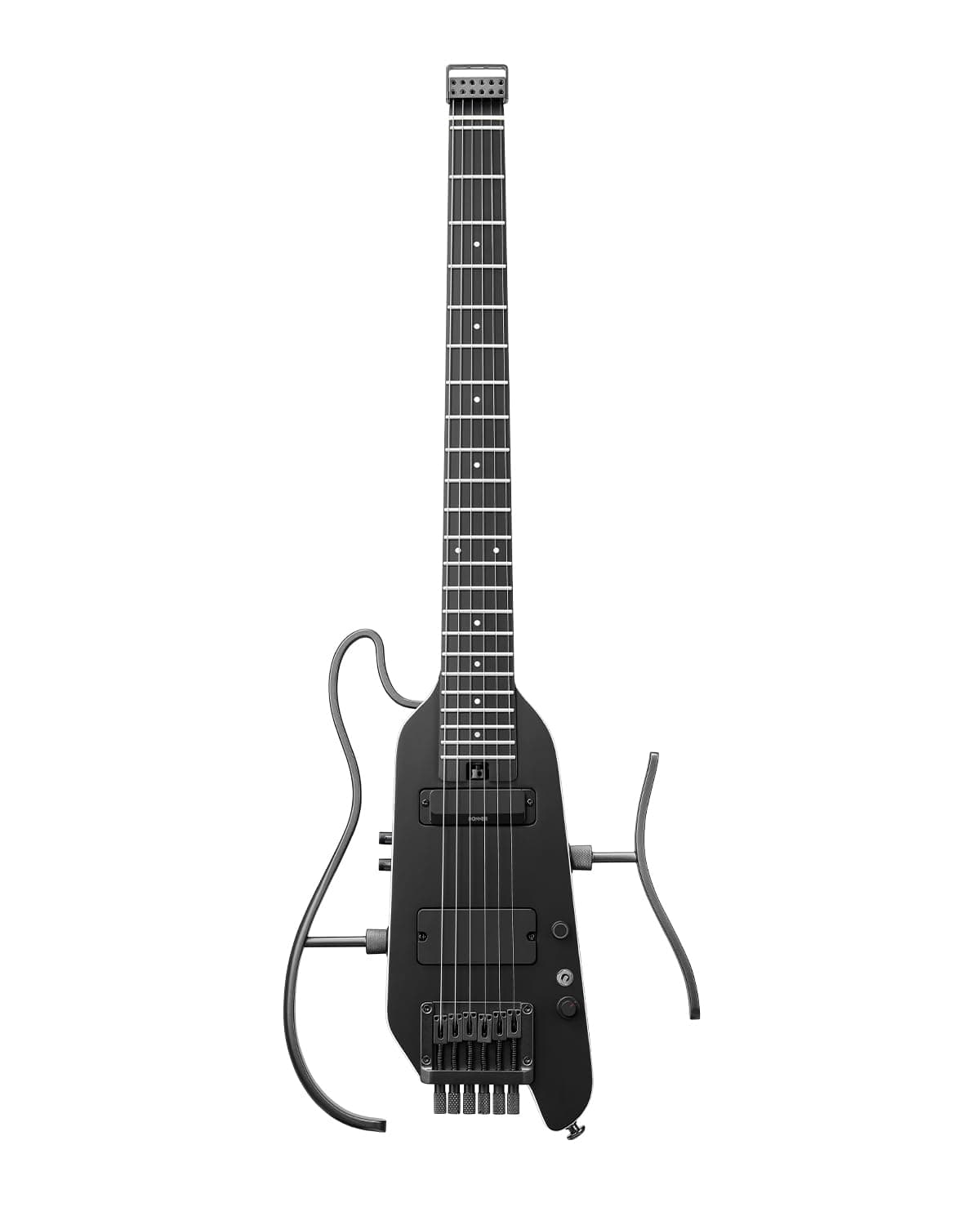 Donner HUSH X PRO Kit de guitarra eléctrica - Guitarra de viaje inteligente, 7 opciones de simulación de tono, negro EC7030