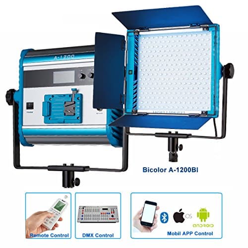 Yidoblo A-1200BI Bicolor LED Soft Video Light Panel 3200K-5500K Dimmable