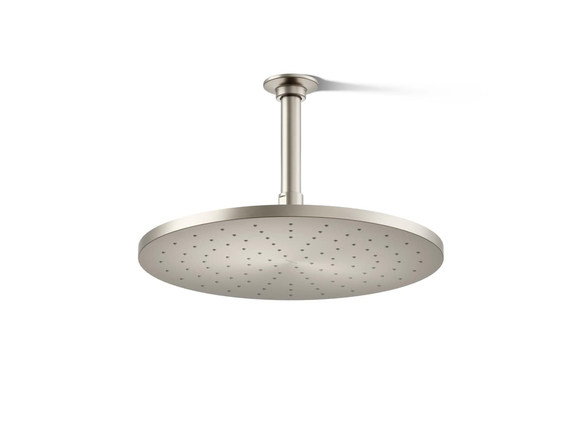 Kohler K-13690-BN cabezal de lluvia redondo contemporáneo 12" 2.5 gpm Vibrant níquel cepillado