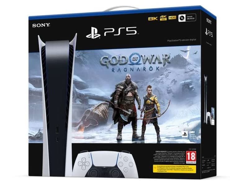 PlayStation Consola PS5 Digital con God of War Ragnarok PS5DIGITAL+GOW