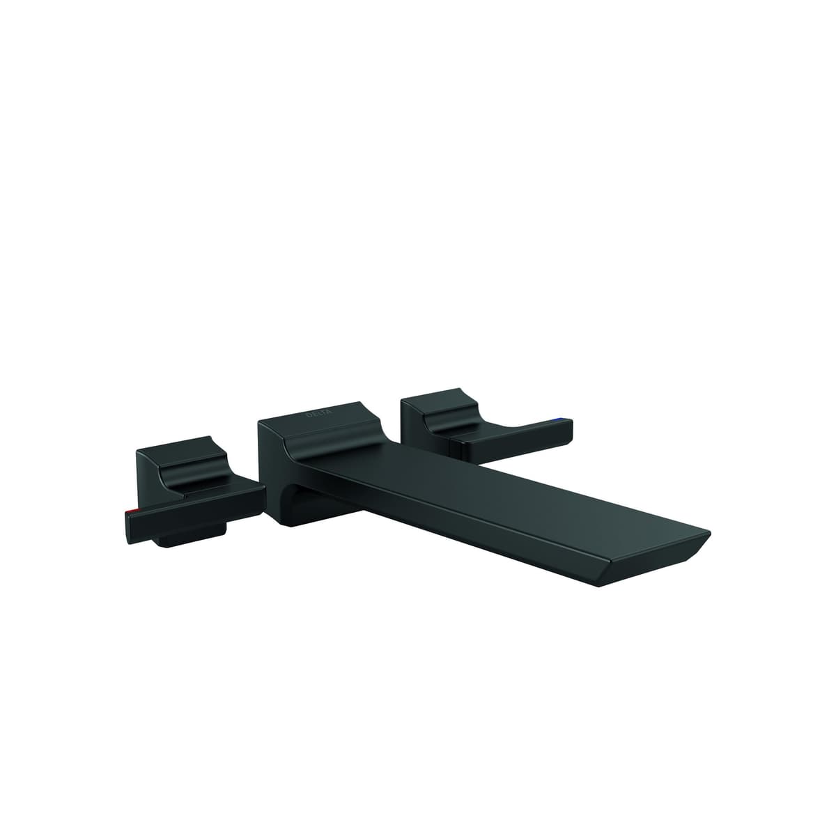Delta T5799-BLWL Pivotal Rebosador de tina pared, negro mate