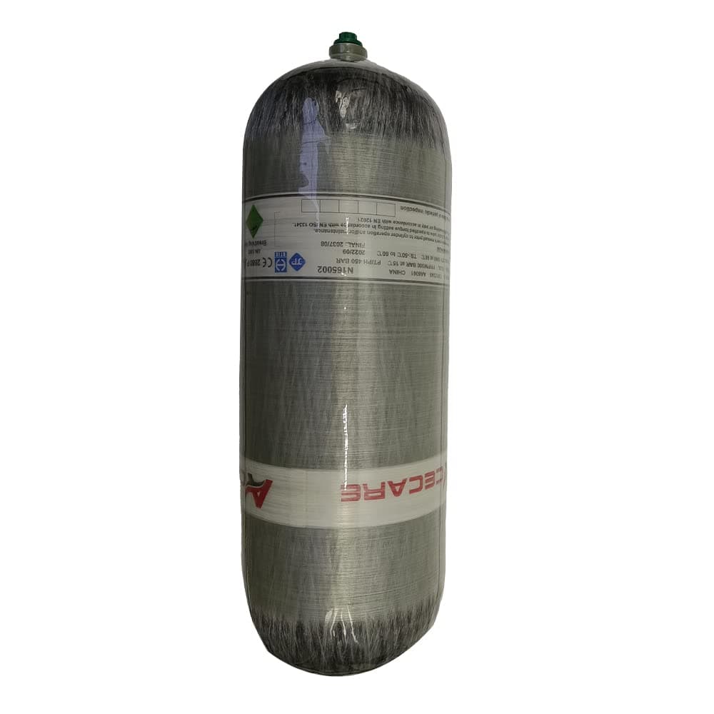 Acecare 12L tanque de aire PCP 4500psi de fibra de carbono tanque de buceo para rifle de aire PCP paintball rosca M18 X 1.5 12L001