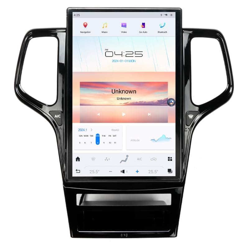 NAKEVICH 14.4” Android 11 Car Radio para Jeep Grand Cherokee 2011-2013 Tesla Style IPS GPS Multimedia