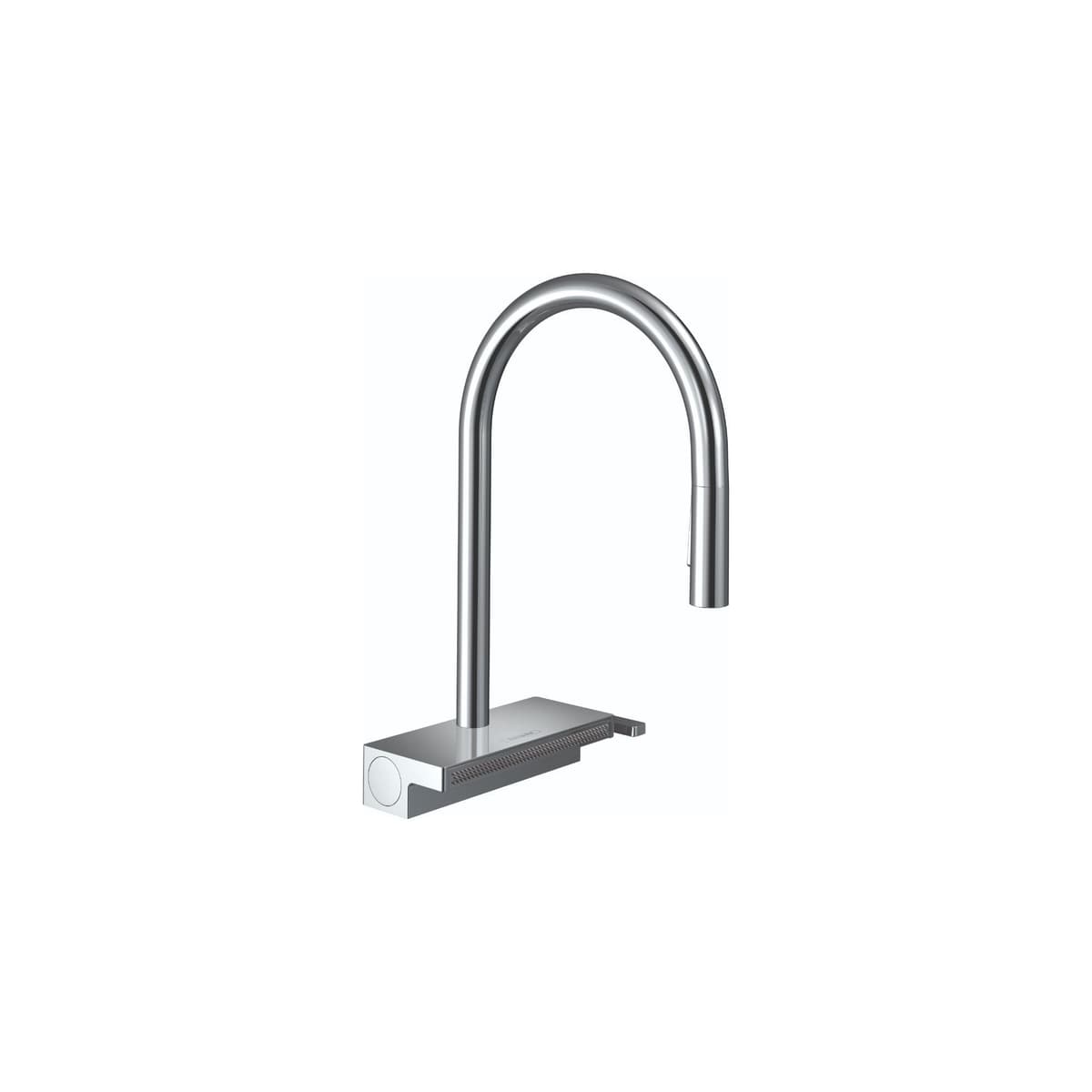 hansgrohe Aquno Select Cromo Grifo de Cocina con Pico Alto y Duchador Extraíble, Chrome 73837001