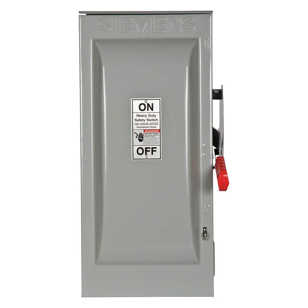 Siemens 100 Amp HF223NR Interruptor de seguridad 2 polos 240VAC