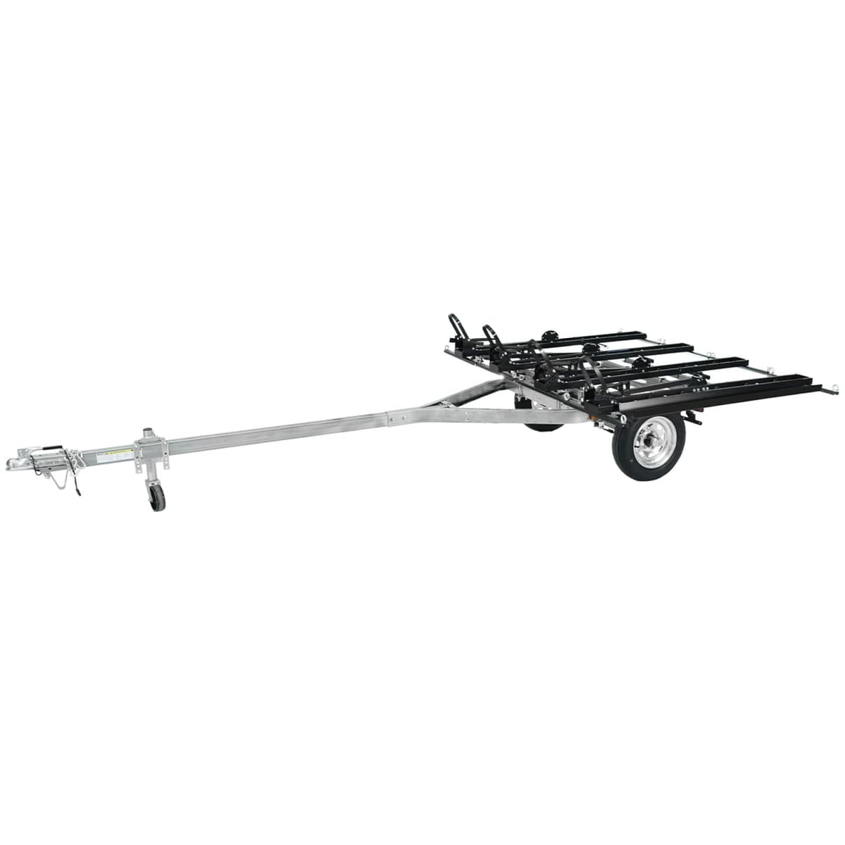 Malone MPG464-B4 MicroSport LowBed Remolque para 4 Bicicletas con 4 Portabicis y Llanta de Repuesto