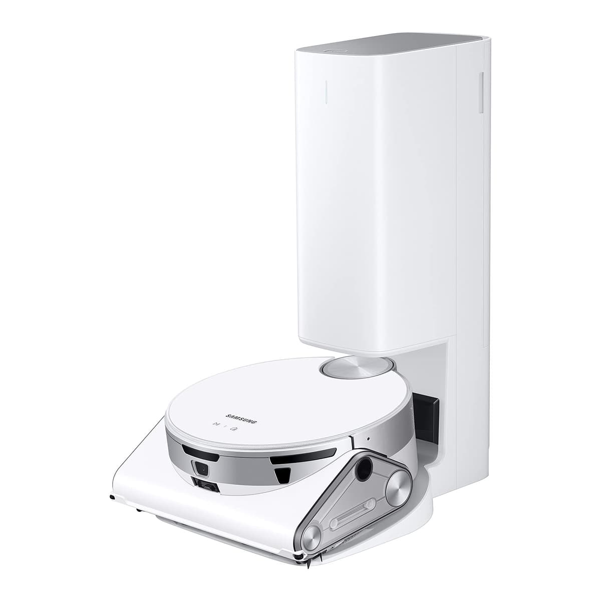 SAMSUNG Jet Bot AI+ Robot aspirador con reconocimiento de objetos, Clean Station y filtro HEPA de 5 capas VR50T95735W