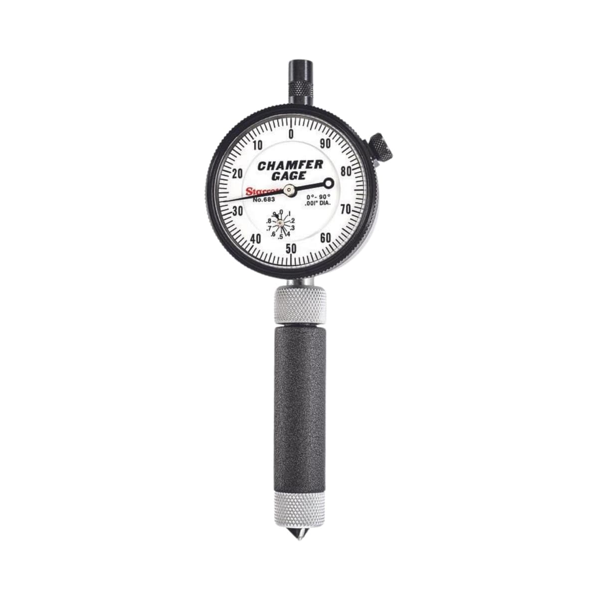 Starrett medidor de chaflán interno 683-1Z - 0-3/8" rango, 0.001" graduación