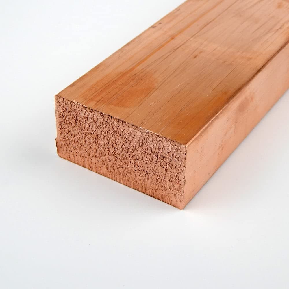 Online Metals Barra rectangular de cobre 110, acabado de laminación, temple H02, ASTM B187, 3/8" x 3" x 72" 4303