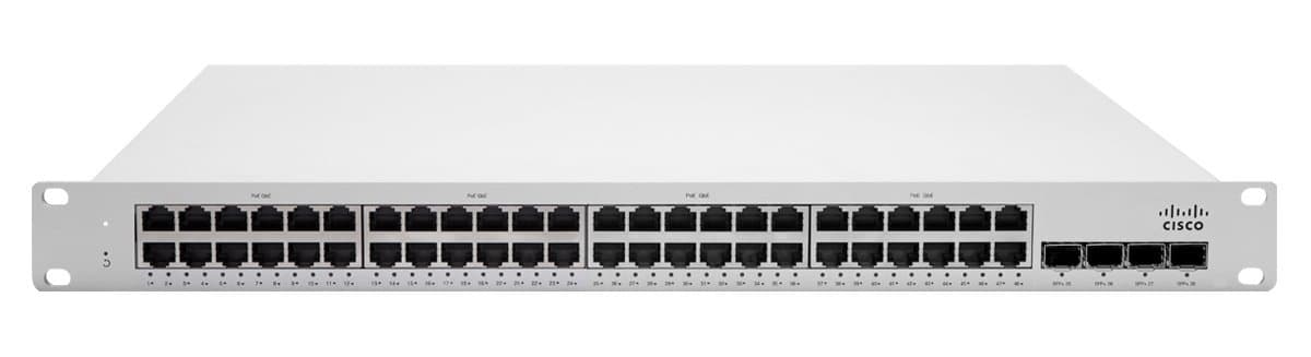 Cisco Meraki MS250-48FP Switch Cloud Managed 48x GigE 740W PoE con licencia 5 años MS250-48FP-HW
