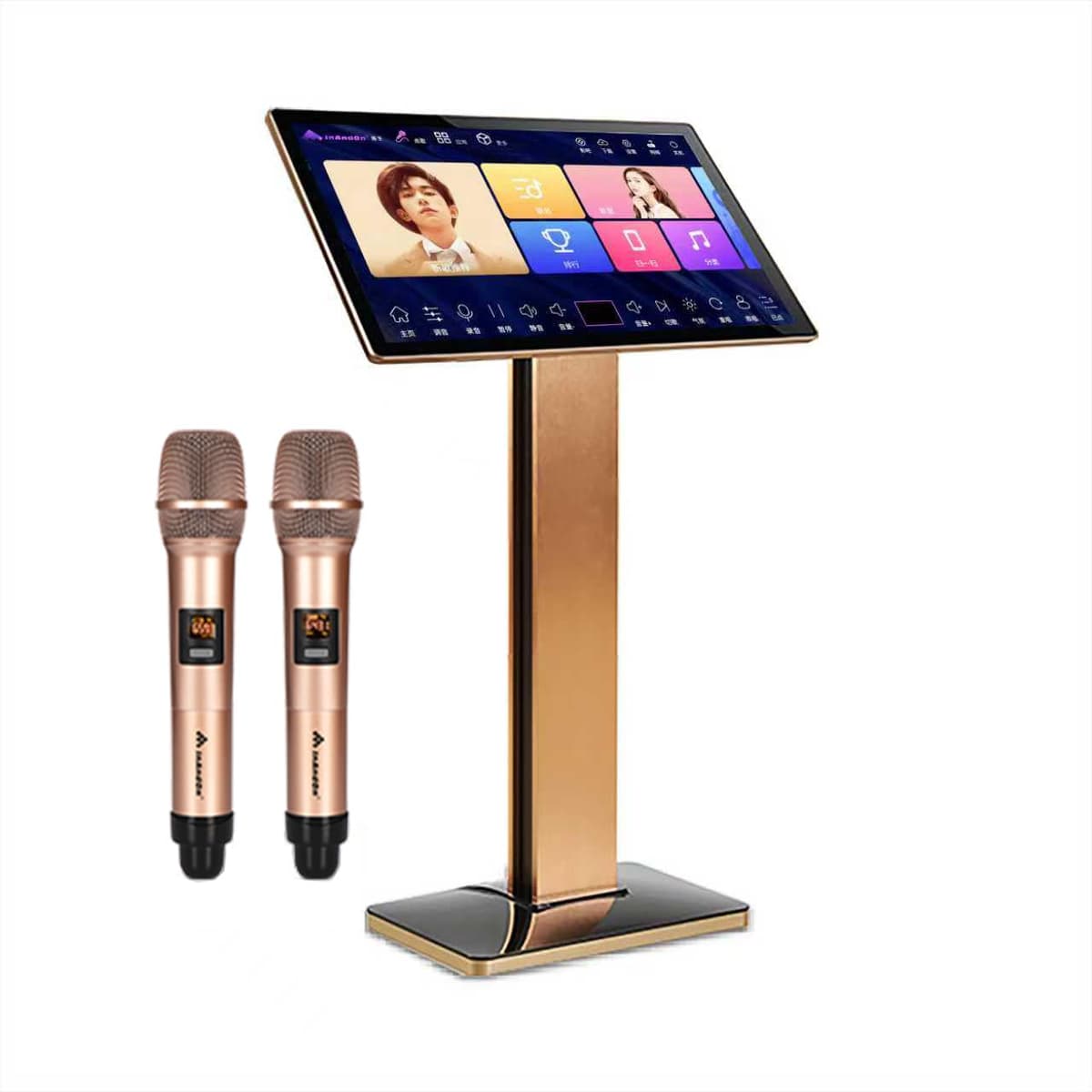 Generic Karaoke Inandonkod KV-V5 MAX con Pantalla Táctil 19.5", Micrófono Inalámbrico y Descarga en la Nube (19.5inch-6TB) 19.5inch KV-V5 MAX