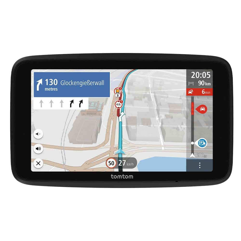 TomTom Truck Navigator GO Professional segunda generación (pantalla táctil capacitiva de 6" con mapas de Europa e información de tráfico en tiempo real, diseñado para camiones, autobuses y vehículos grandes) 1YF6.002.10