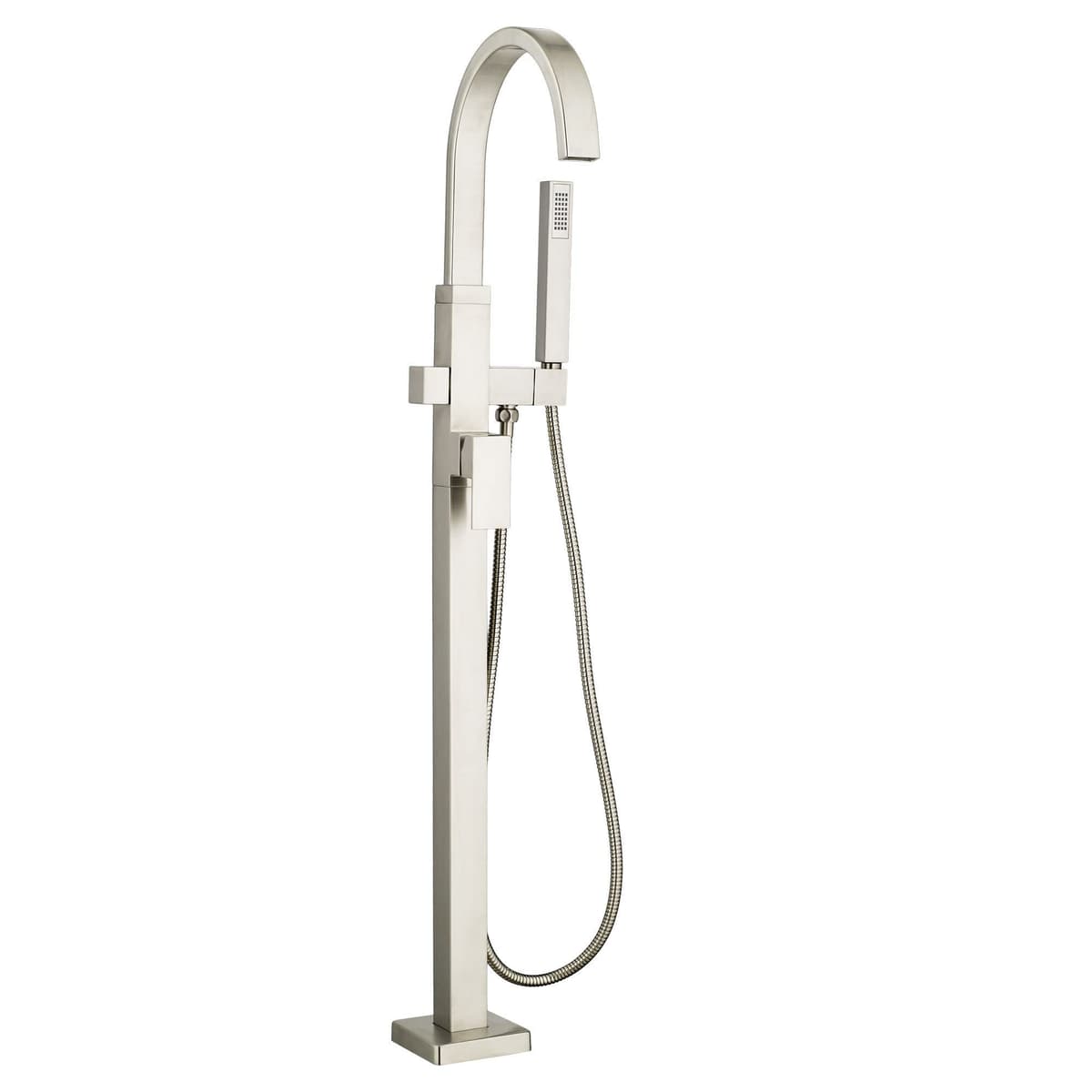 American Standard grifería freestanding cuadrada para bañera, níquel cepillado T184951.295