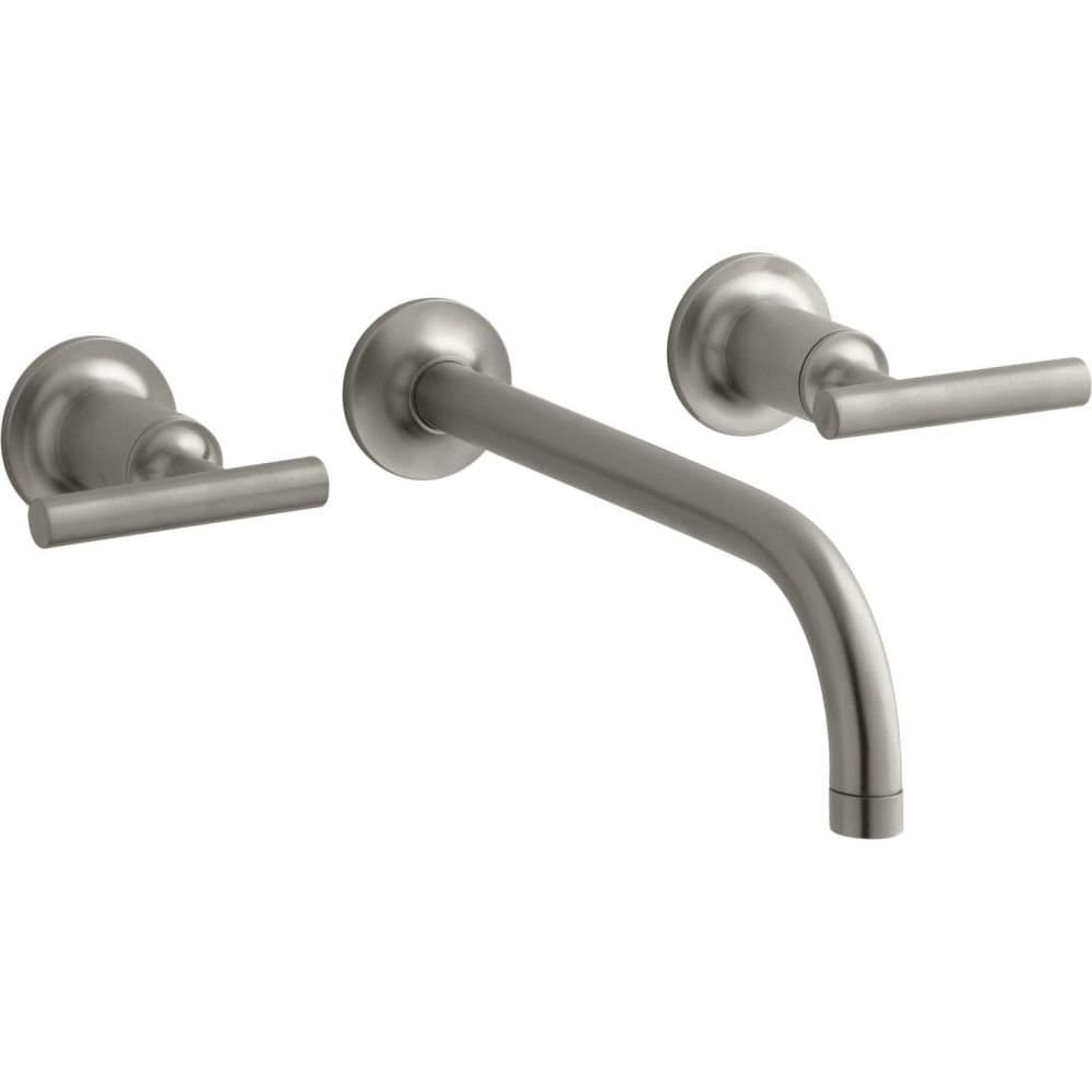 Kohler Purist T14414-4-BN, juego de pared para lavabo, 1.2 gpm, níquel cepillado